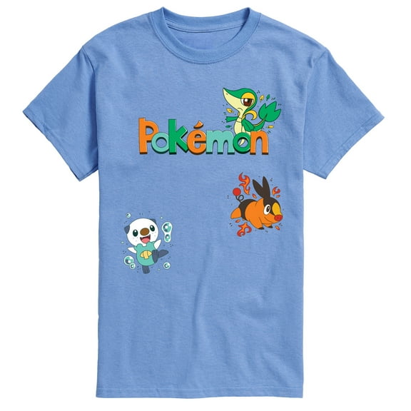 Pokémon - Snivy, Tepig, Oshawott  - Men's Short Sleeve Graphic T-Shirt