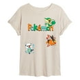 thumbnail image 1 of Pokémon - Snivy, Tepig, Oshawott  - Womens Oversized Graphic T-Shirt, 1 of 4