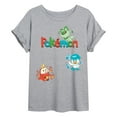 thumbnail image 1 of Pokémon - Sprigatito, Fuecoco, and Quaxly  - Womens Oversized Graphic T-Shirt, 1 of 4