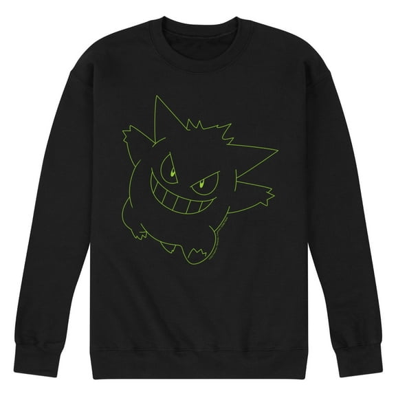 Pokémon - Gengar Big Face - Men's Crew Neck Fleece Pullover