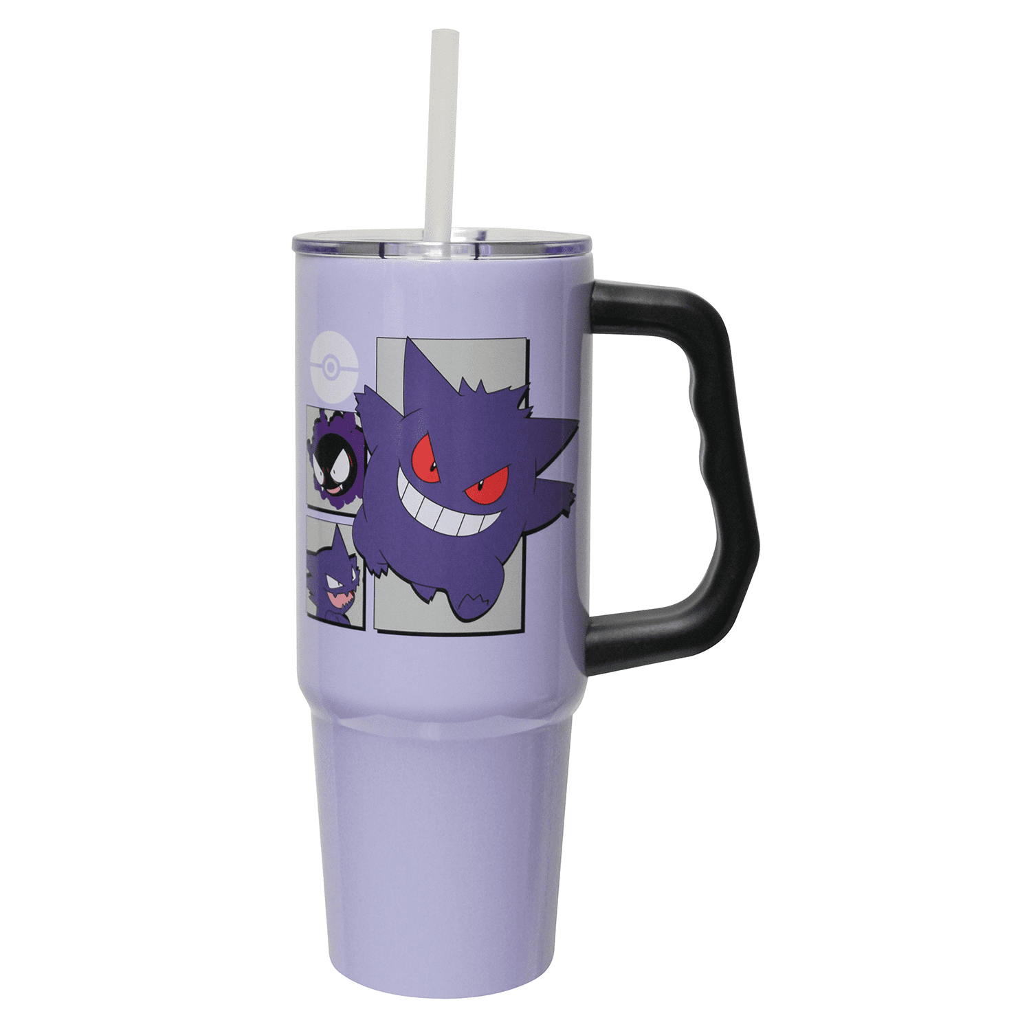 Pokémon Gengar Evolutions 30 fl oz Stainless Steel Tumbler with Handle and Straw