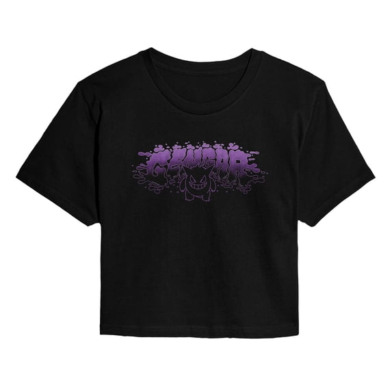 Pokémon - Gengar - Juniors Cropped Graphic T-Shirt