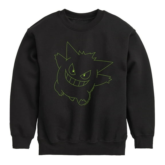 Pokémon - Gengar Neon - Youth Crewneck Fleece Sweatshirt