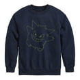 thumbnail image 1 of Pokémon - Gengar Neon - Youth Crewneck Fleece Sweatshirt, 1 of 5