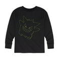 thumbnail image 1 of Pokémon - Gengar Neon - Youth Long Sleeve Graphic T- Shirt, 1 of 5