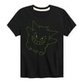 thumbnail image 1 of Pokémon - Gengar Neon - Youth Short Sleeve Graphic T- Shirt, 1 of 5