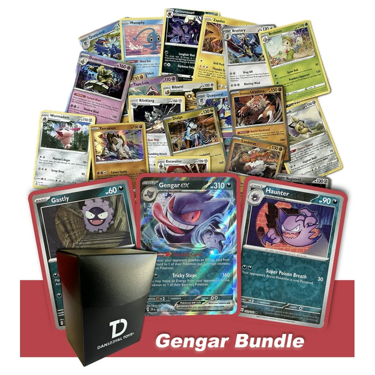 Pokmon Gengar Pokmon Compatible TCG Random Assortment Bundle || Guaranteed Gengar Evolution Set + 15 Reverse Holos + 15 High HP Cards + Dan123yal Deck Box - Walmart.com Pokmon Gengar Pokmon Compatible TCG Random Assortment Bundle || Guaranteed Gengar Evolution Set + 15 Reverse Holos + 15 High HP Cards + Dan123yal Deck Box - Walmart.com