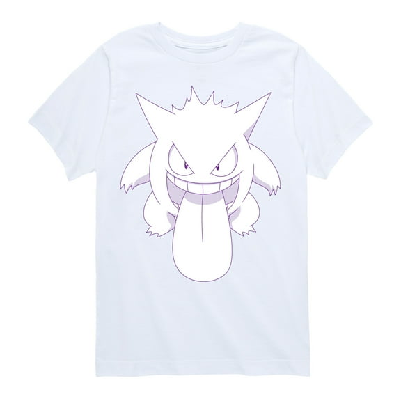 Pokémon - Gengar Tongue - Youth Short Sleeve Graphic T-Shirt