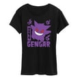 thumbnail image 1 of Pokémon - Gengar - Women's Short Sleeve Graphic T-Shirt, 1 of 5