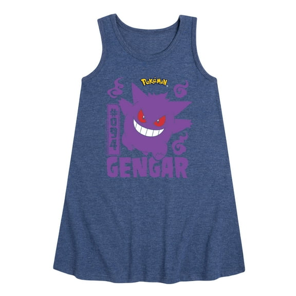 Pokémon - Gengar - Youth Girls A-line Dress