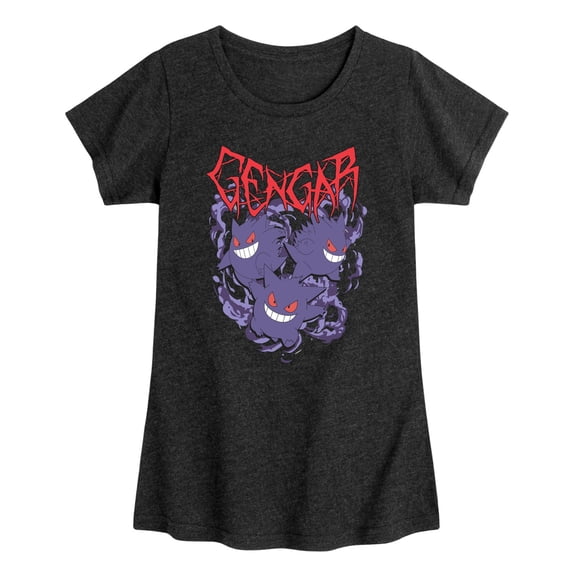 Pokémon - Gengar - Youth Girls Fitted Short Sleeve T-Shirt