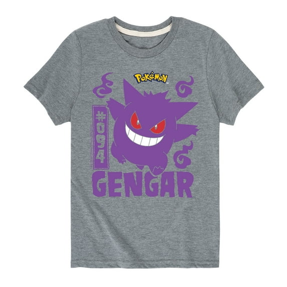 Pokémon - Gengar - Youth Short Sleeve Graphic T-Shirt
