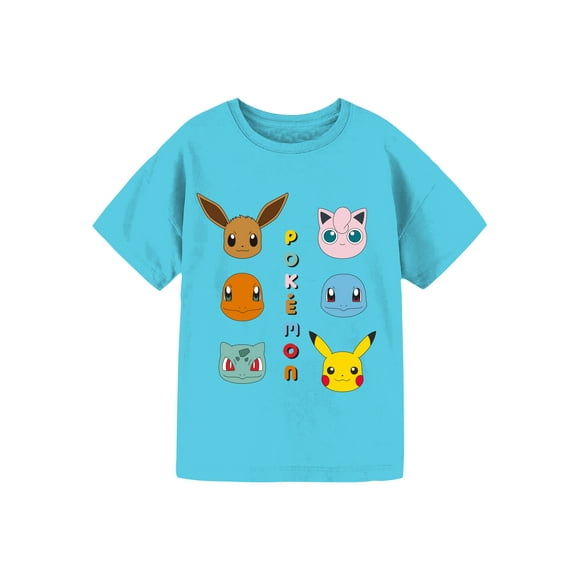 Pokémon Girls Short Sleeve Graphic T-Shirt, Sizes 4-16