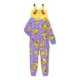 thumbnail image 1 of Pokémon Girls Hooded Union Suit Pajamas, Sizes 4-12, 1 of 3