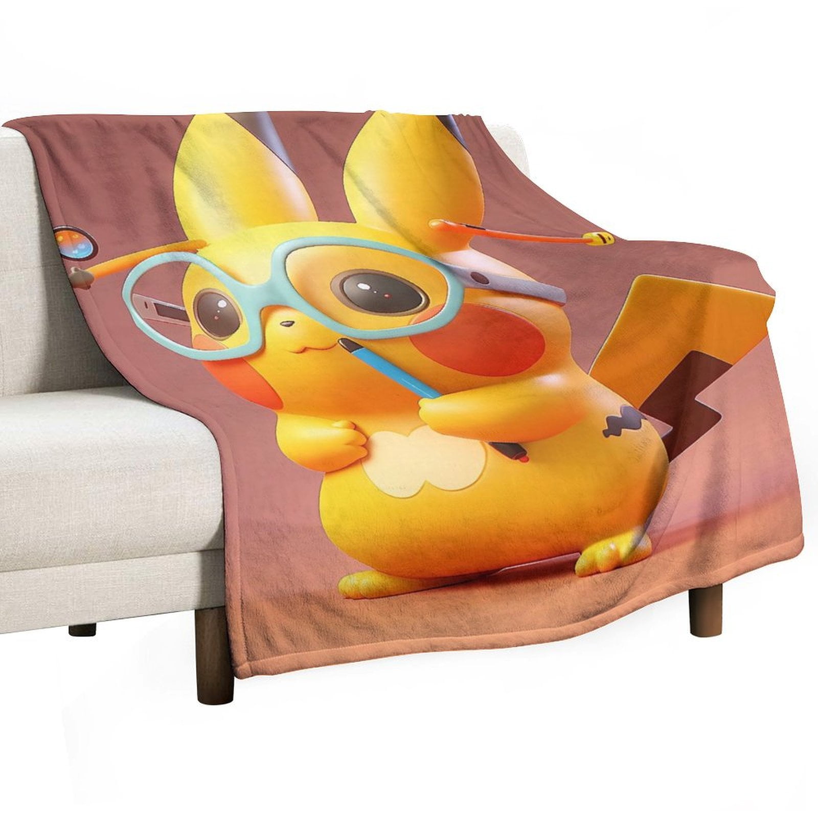 Pokémon, "Glitch Pikachu" Micro Raschel Throw Blanket, Glitch Pikachu
