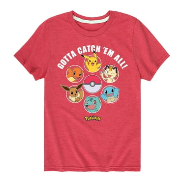 Pokémon - Gotta Catch Em All Design - Youth Short Sleeve Graphic T-Shirt