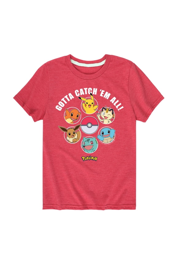- Gotta Catch Em All Design - Youth Short Sleeve Graphic T-Shirt