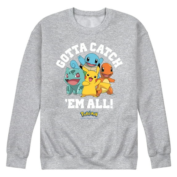 Pokémon - Gotta Catch 'Em All Group - Men's Crew Neck Fleece Pullover