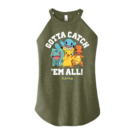 Pokémon - Gotta Catch Em All - Juniors High Neck Tank Top