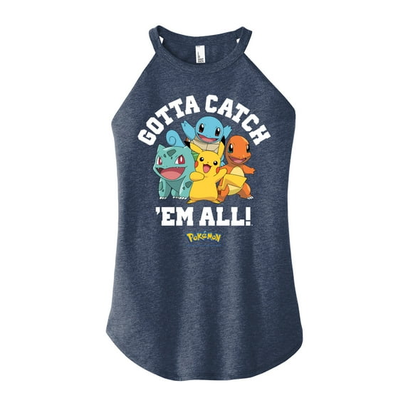 Pokémon - Gotta Catch Em All - Juniors High Neck Tank Top