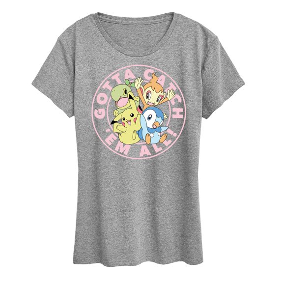 Pokémon - Gotta Catch Em All Pastel - Women's Short Sleeve Graphic T-Shirt