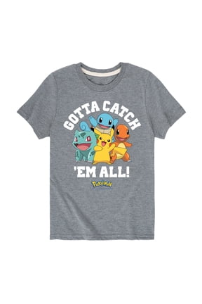 - Gotta Catch Em All Starters Short Sleeve Graphic T-Shirt