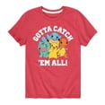 thumbnail image 1 of Pokémon - Gotta Catch Em All Starters - Youth Short Sleeve Graphic T- Shirt, 1 of 5