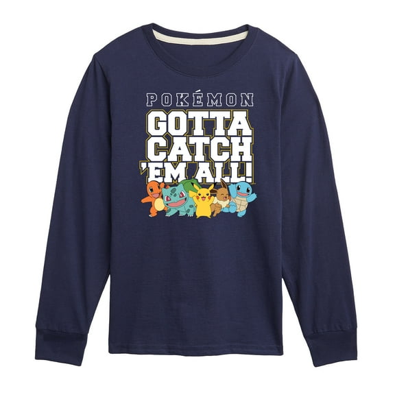Pokémon - Gotta Catch 'Em All - Youth Long Sleeve Graphic T-Shirt