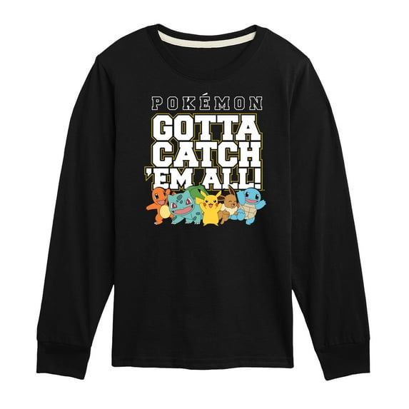 Pokémon - Gotta Catch 'Em All - Youth Long Sleeve Graphic T-Shirt