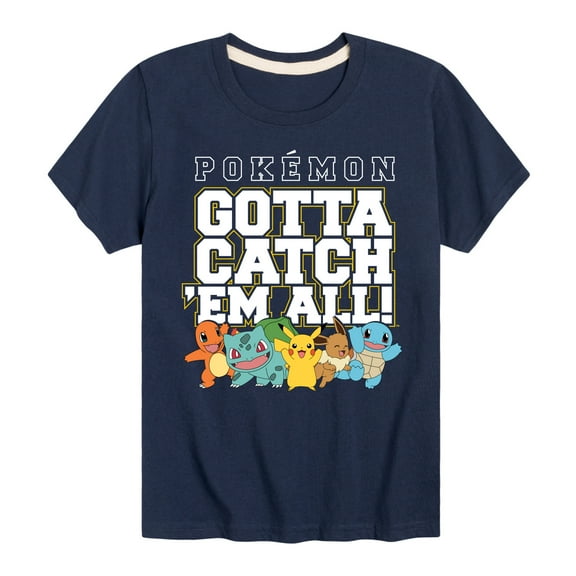 Pokémon - Gotta Catch 'Em All - Youth Short Sleeve Graphic T-Shirt