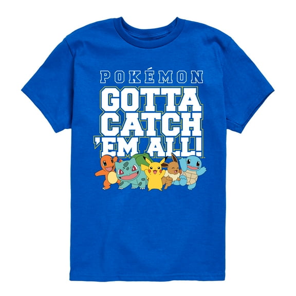 Pokémon - Gotta Catch 'Em All - Youth Short Sleeve Graphic T-Shirt