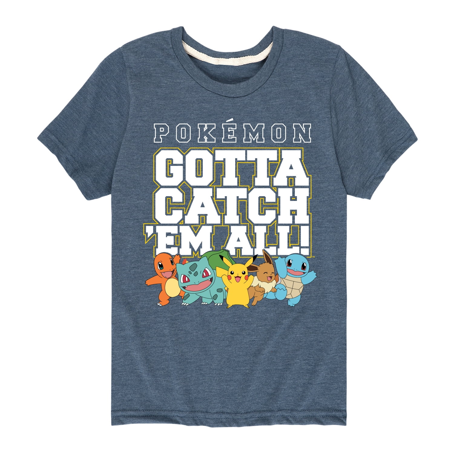 All Pokémon - Gotta Catch 'Em All Short Sleeve Graphic T-Shirt - Walmart.com
