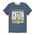 thumbnail image 1 of Pokémon - Gotta Catch 'Em All - Youth Short Sleeve Graphic T-Shirt, 1 of 5