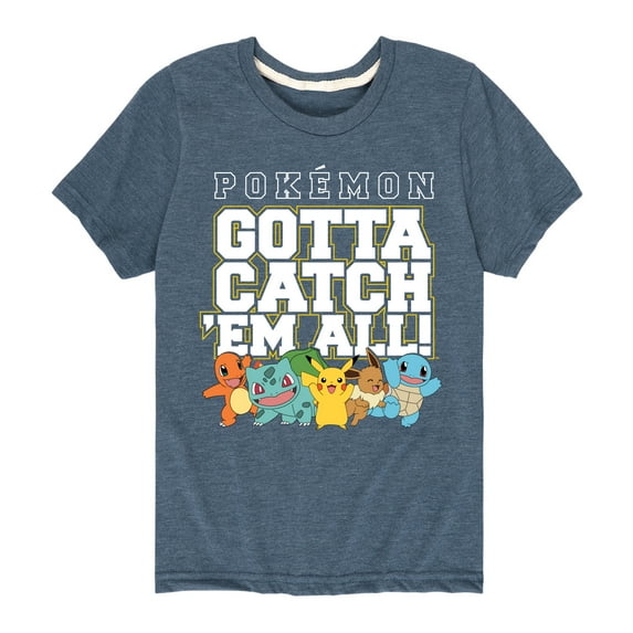 Pokémon - Gotta Catch 'Em All - Youth Short Sleeve Graphic T-Shirt