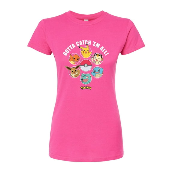 Pokémon - Gotta Catch em All - Juniors Fitted Graphic T-Shirt