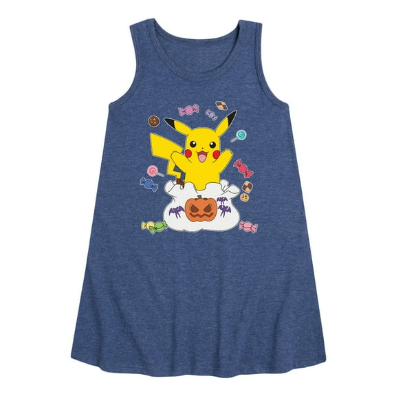 Pokémon - Gotta Eat Em All - Youth Girls A-line Dress