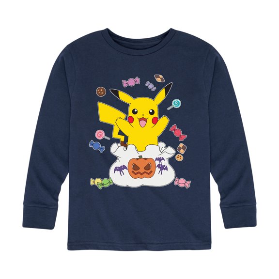 Pokémon - Gotta Eat Em All - Youth Long Sleeve Graphic T-Shirt
