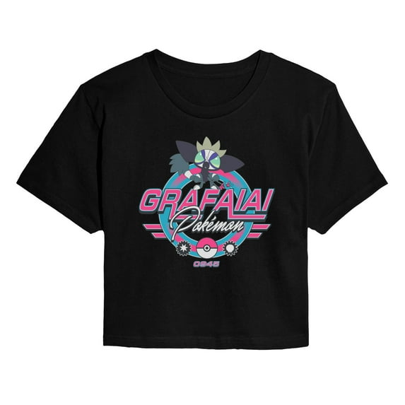 Pokémon - Grafaiai Racing - Juniors Cropped Graphic T-Shirt