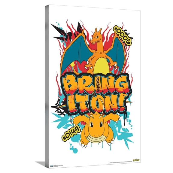 Pokémon: Graffiti - Bring It On Canvas Wall Poster, 22.375" x 34"