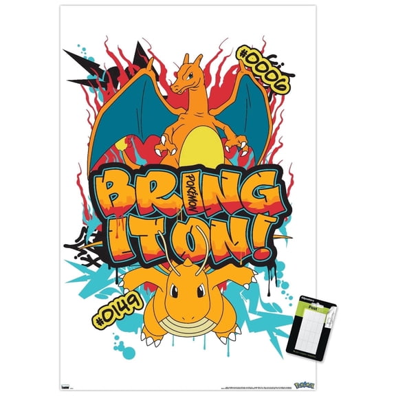 Pokémon: Graffiti - Bring It On Wall Poster, 22.375" x 34"