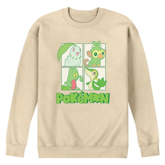 Pokémon - Green Pokemon - Men's Crew Fleece Sweatshirt