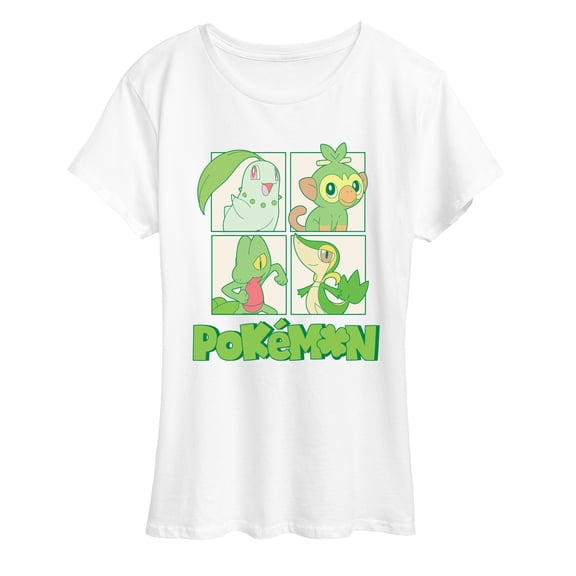 Pokémon - Green Pokemon - Women's Short Sleeve Graphic T-Shirt