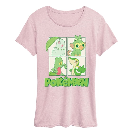 Pokémon - Green Pokemon - Women's Short Sleeve Graphic T-Shirt