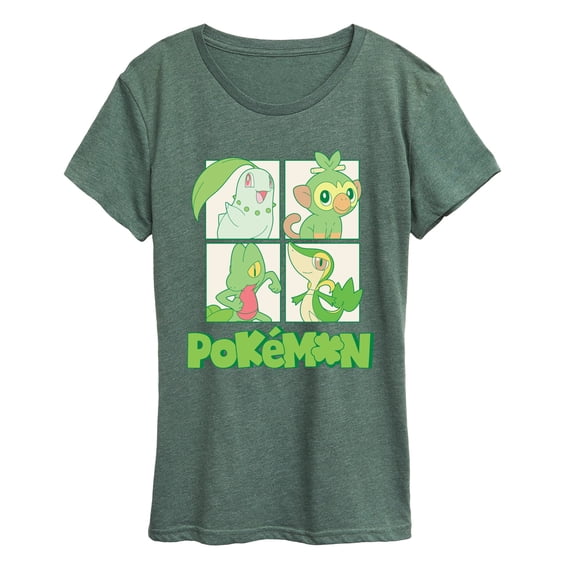 Pokémon - Green Pokemon - Women's Short Sleeve Graphic T-Shirt
