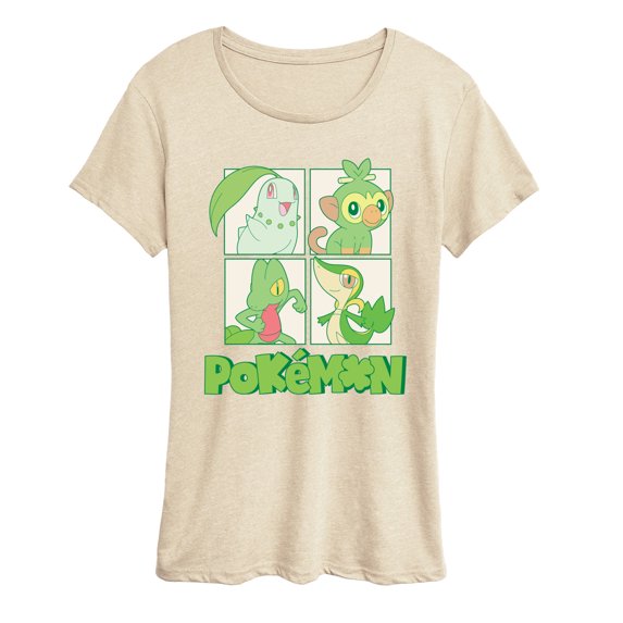 Pokémon - Green Pokemon - Women's Short Sleeve Graphic T-Shirt
