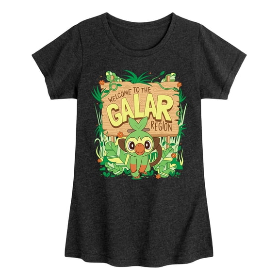 Pokémon - Grookey Galar - Girls Toddler And Youth Fitted Short Sleeve Graphic T-Shirt