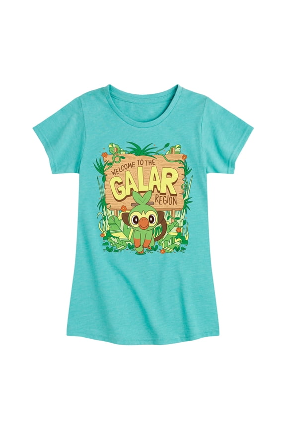 Pokémon - Grookey Galar - Girls Toddler And Youth Fitted Short Sleeve Graphic T-Shirt