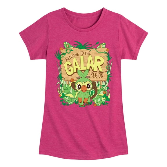 Pokémon - Grookey Galar - Girls Toddler And Youth Fitted Short Sleeve Graphic T-Shirt