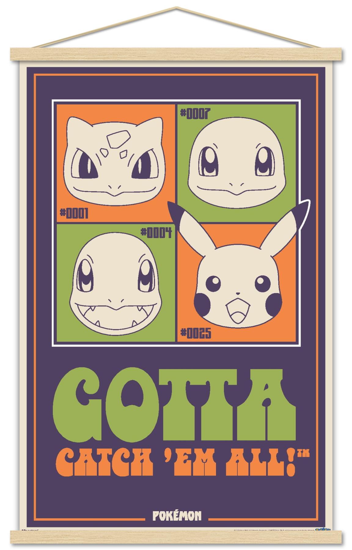 Pokemon: Groovy Vibes - Gotta Catch 'Em All! Wall Poster, 14.725