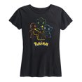 thumbnail image 1 of Pokémon - Group Outline - Women's Short Sleeve Graphic T-Shirt, 1 of 5